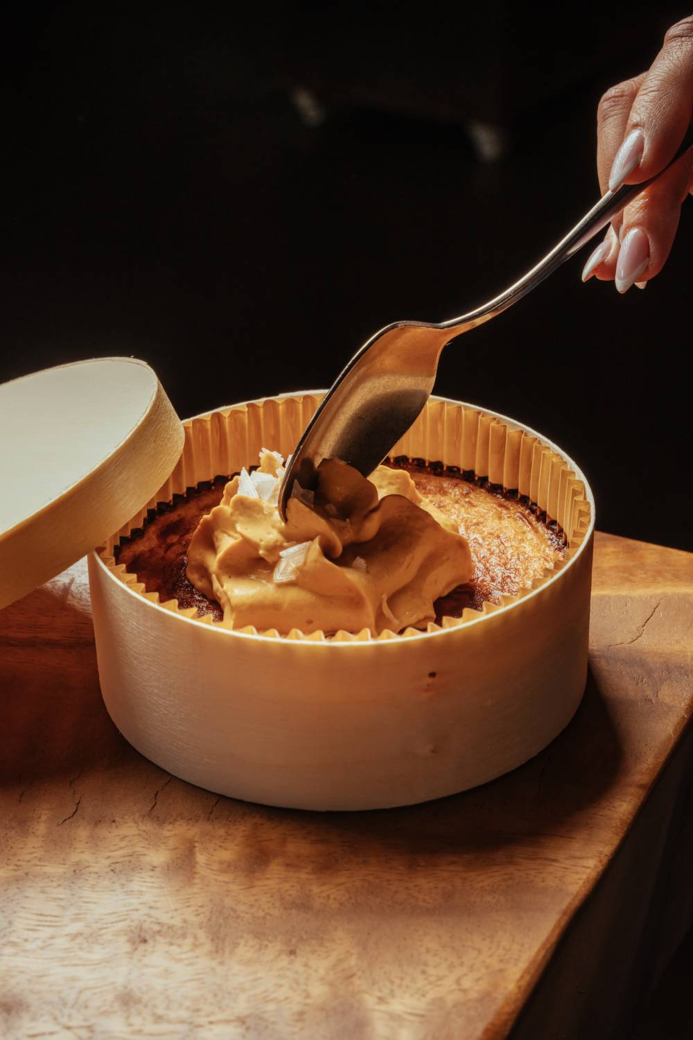 Imagen de uno de los postres del restaurante Puntapiedra